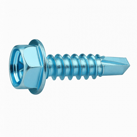 Surub autoforant cap hexagonal DIN 7504K  5.5x80 otel zincat - cutie 100 buc [1]