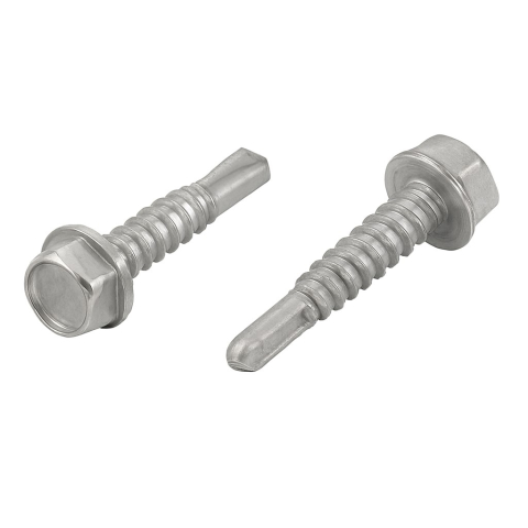 Surub autoforant cap hexagonal DIN 7504K  6.3x100 inox A2  - cutie 100 buc [1]