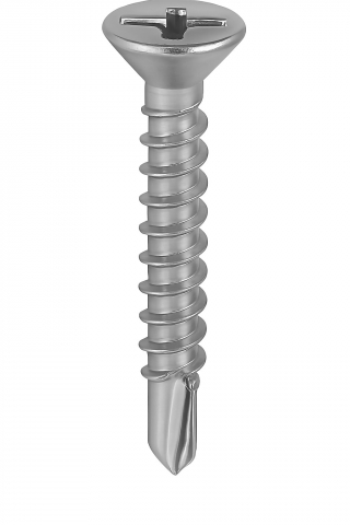 Suruburi autoforante / autofiletante pentru tabla - Surub autoforant cap inecat DIN 7504P  3.5x16 inox A2  - cutie 1000 buc