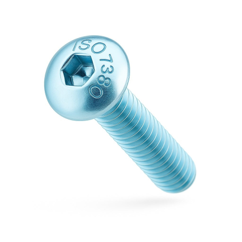 Suruburi - Surub cap bombat  imbus ISO 7380 10.9 M8x40 otel zincat - cutie 200 buc