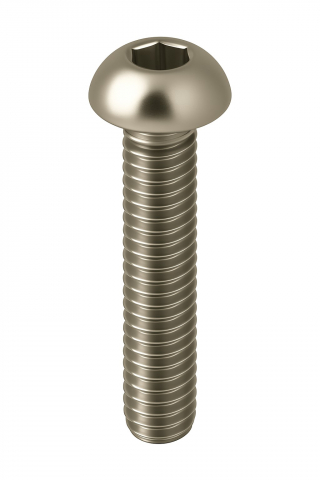 Surub cap bombat imbus - Surub cap bombat imbus ISO 7380  M3x8 inox A2  - cutie 1000 buc
