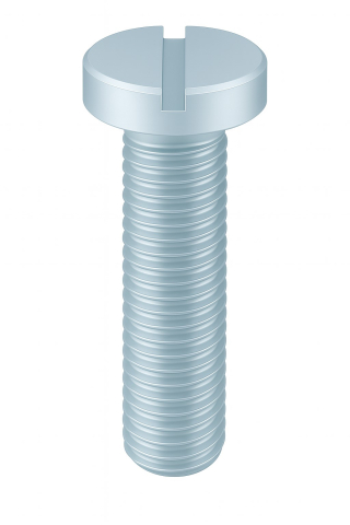 Suruburi cu locas cruciform / crestat - Surub cap cilindric crestat DIN 84 4.8 M8x90 otel zincat - cutie 100 buc