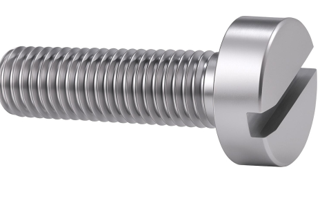 Surub cap cilindric crestat DIN 84  M4x10 inox A2  - cutie 500 buc [1]