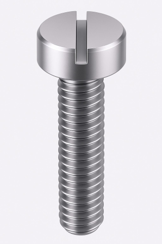 Suruburi - Surub cap cilindric crestat DIN 84  M3x16 inox A2  - cutie 500 buc