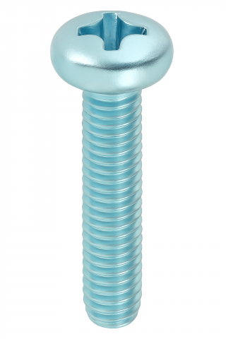 Suruburi cu locas cruciform / crestat - Surub cap cilindric cruce DIN 7985  M3x40 otel zincat - cutie 1000 buc