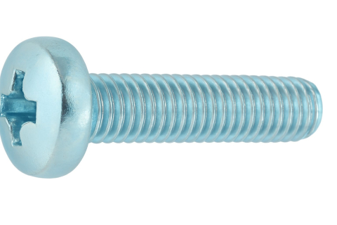 Surub cap cilindric cruce DIN 7985  M3x12 otel zincat - cutie 2000 buc [2]