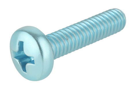 Surub cap cilindric cruce DIN 7985  M3x12 otel zincat - cutie 2000 buc [1]