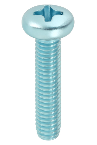 Suruburi - Surub cap cilindric cruce DIN 7985  M3x12 otel zincat - cutie 2000 buc