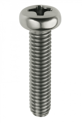 Suruburi cu locas cruciform / crestat - Surub cap cilindric cruce DIN 7985  M8x40 inox A2  - cutie 200 buc