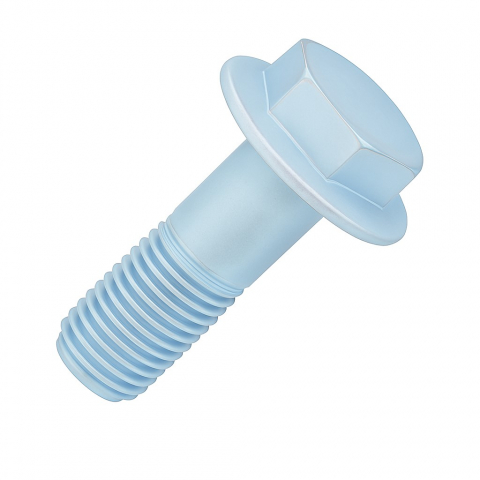 Surub cap hex. si flansa - Surub cap hex. si flansa DIN 6921 fara seratii 8.8 M5x10 otel zincat - cutie 500 buc