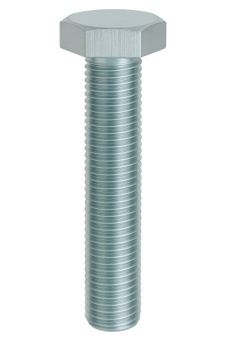 Surub cap hexagonal total filetat - Surub cap hexagonal total filetat cu pas fin DIN 961 8.8 M12x1.25x35 otel zincat - cutie 100 buc