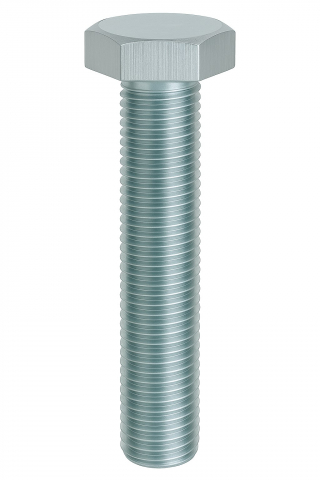 Surub cap hexagonal total filetat - Surub cap hexagonal total filetat DIN 933 8.8 M3x16 otel zincat - cutie 500 buc