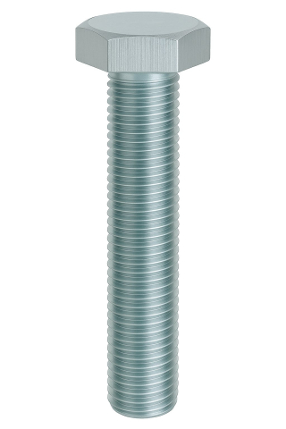 Surub cap hexagonal total filetat - Surub cap hexagonal total filetat DIN 933 10.9 M12x80 otel zincat - cutie 50 buc