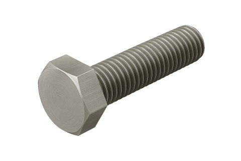 Surub cap hexagonal total filetat DIN 933  M8x25 inox A4  - cutie 100 buc [1]