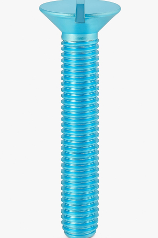 Suruburi - Surub cap inecat crestat DIN 963 4.8 M4x16 otel zincat - cutie 200 buc