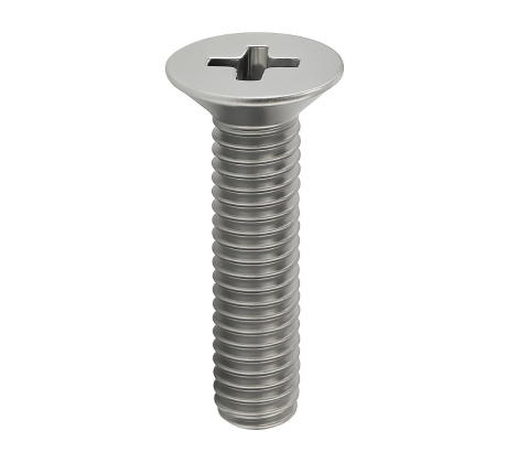 Suruburi cu locas cruciform / crestat - Surub cap inecat cruce DIN 965  M2.5x5 inox A2  - cutie 1000 buc