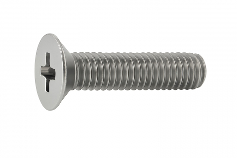 Surub cap inecat cruce DIN 965  M6x40 inox A2  - cutie 200 buc [1]