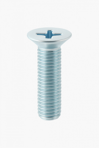 Suruburi cu locas cruciform / crestat - Surub cap inecat cruce DIN 965  M2x10 otel zincat - cutie 2000 buc