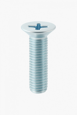 Suruburi cu locas cruciform / crestat - Surub cap inecat cruce DIN 965  M2x12 otel zincat - cutie 4000 buc