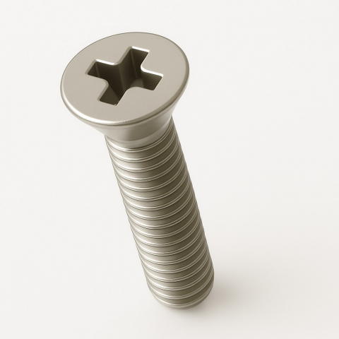 Suruburi cu locas cruciform / crestat - Surub cap inecat cruce DIN 965  M3x5 inox A2  - cutie 500 buc