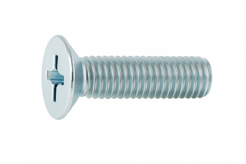 Surub cap inecat cruce DIN 965  M8x90 otel zincat - cutie 100 buc [1]