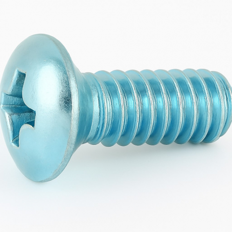 Suruburi cu locas cruciform / crestat - Surub cap semibombat  cruce DIN 966  M3x12 otel zincat - cutie 1000 buc