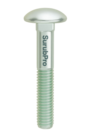 Surub cap torbant - Surub cap torbant DIN 603 4.6 M6x60 otel zincat - cutie 200 buc