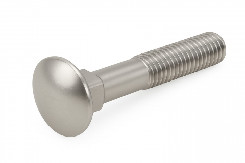 Surub cap torbant DIN 603  M05x20 inox A2  - cutie 500 buc [2]