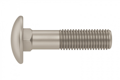 Surub cap torbant DIN 603  M05x20 inox A2  - cutie 500 buc [1]