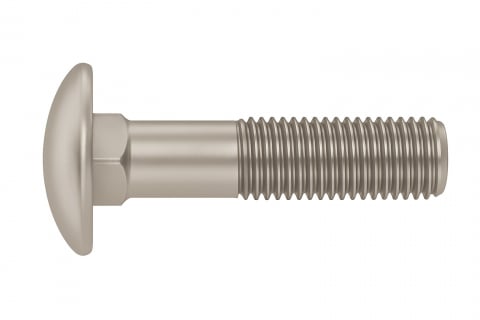 Surub cap torbant DIN 603  M6x50 inox A2  - cutie 100 buc [1]