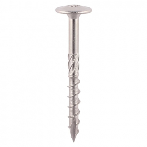 Suruburi pentru lemn - Surub dulgherie cap plat TORX   6 x30 otel zincat alb - cutie 200 buc