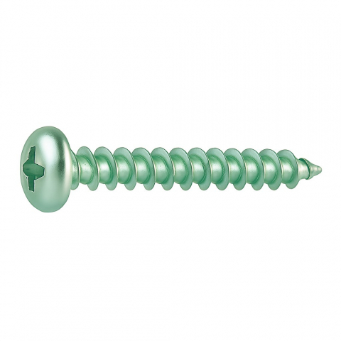 Surub pal si lemn cap bombat PZ   3.5 x35 otel zincat alb - cutie 500 buc [1]