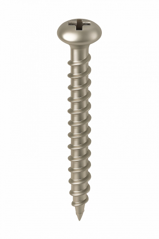 Suruburi pentru lemn - Surub pal si lemn cap bombat PZ   5 x80 inox A2  - cutie 100 buc