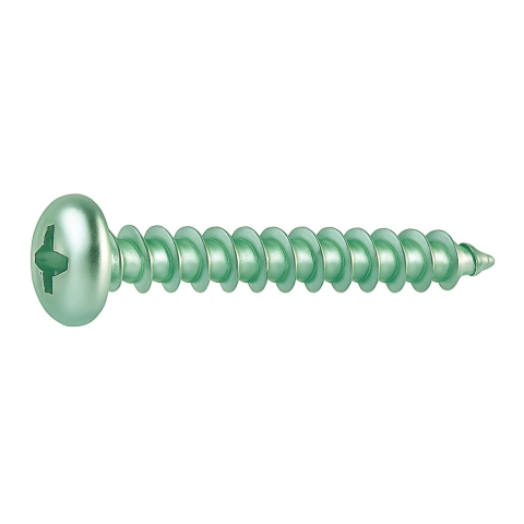 Surub pal si lemn cap bombat PZ  6x90 otel zincat alb - cutie 100 buc [1]