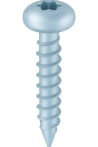 Suruburi - Surub pal si lemn cap bombat TORX  5x45 otel zincat alb - cutie 200 buc