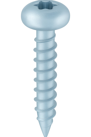Suruburi pentru lemn - Surub pal si lemn cap bombat TORX   6 x100 otel zincat alb - cutie 100 buc