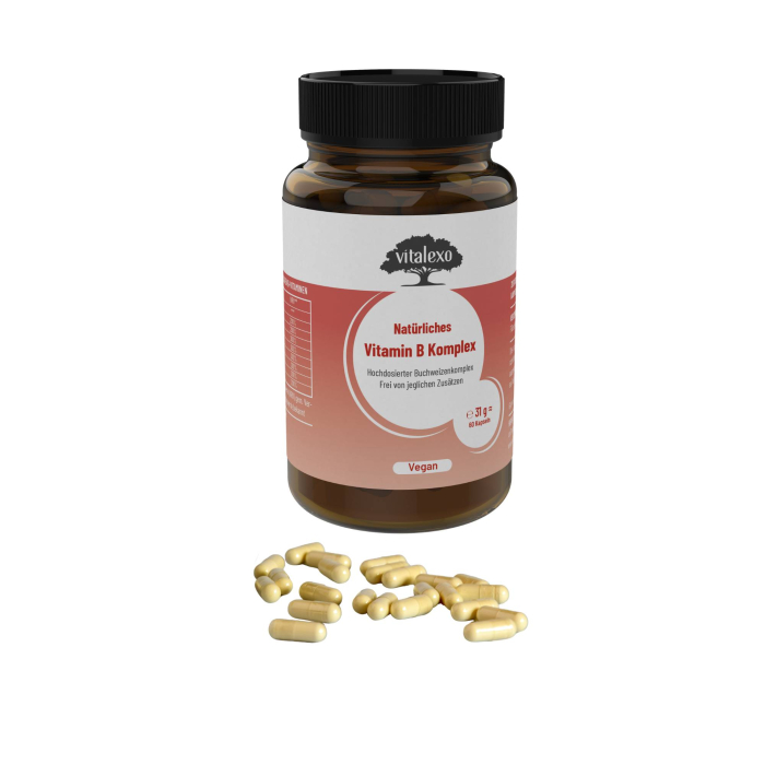 Complex vitamine B (B1, B2, B3, B5, B6, B7, B9, B12) - Vegan - 60 capsule [2]