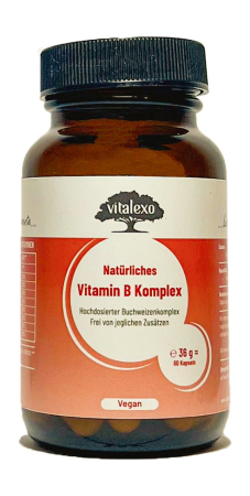 Produse - Complex vitamine B (B1, B2, B3, B5, B6, B7, B9, B12) - Vegan - 60 capsule
