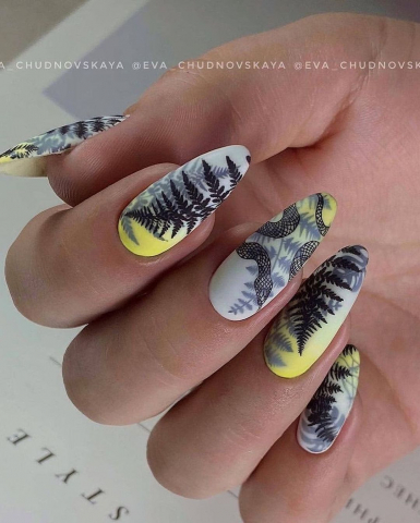 Matriță Nr. 3 Fito – Șablon metalic TakiDa pentru unghii, modele inspirate din natură [1]