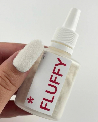 Pudra de catifea - Pudra catifea alb