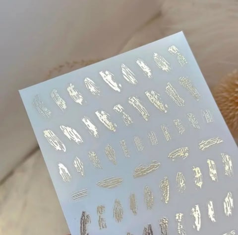 Stickere - Sticker pete argintii