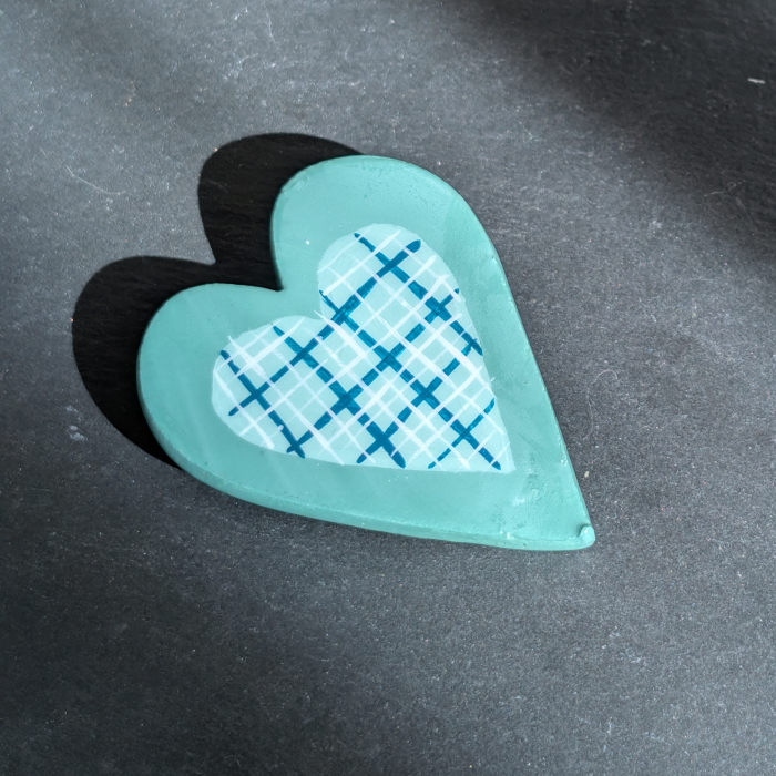 Broșă checkered heart [1]