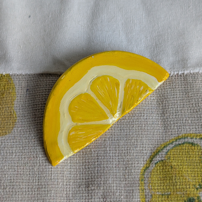 Broșă felie de lămâie [2]