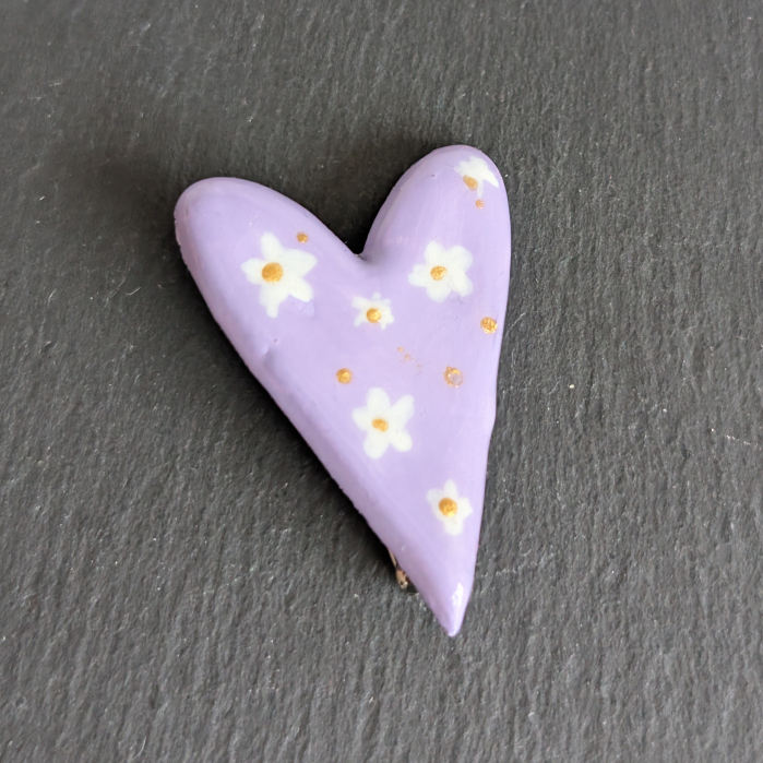 Broșă flori lavandă [1]