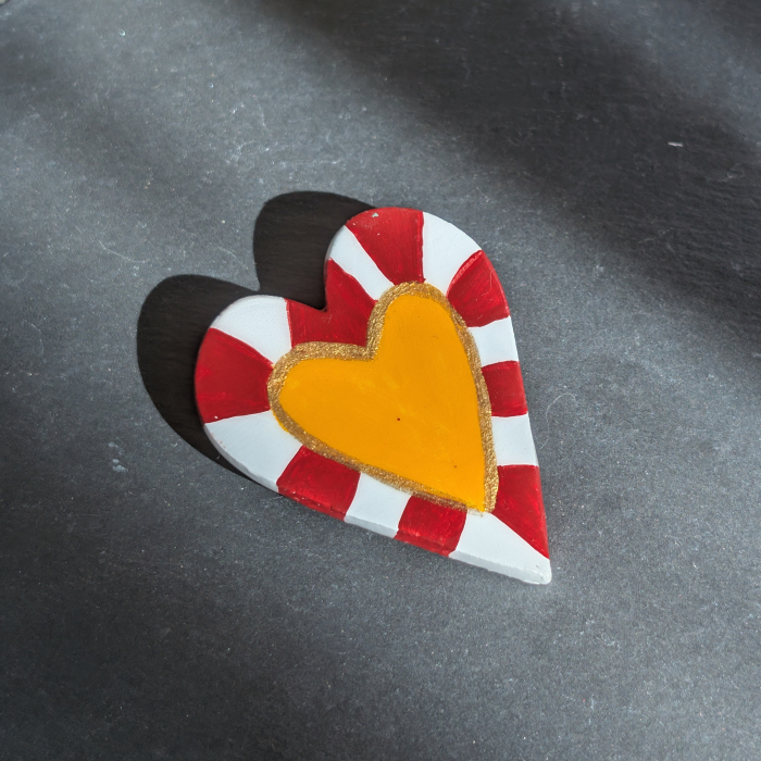 Broșă Golden heart [1]