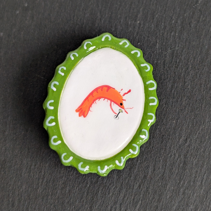 Broșă martini shrimp [1]