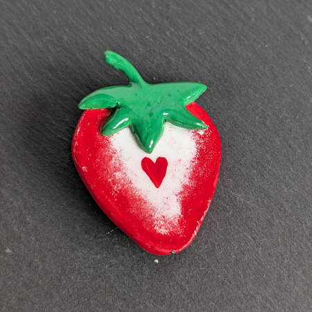 Broșe fructe - Broșă căpșună