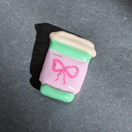 Broșe cu forme diverse - Broșă matcha