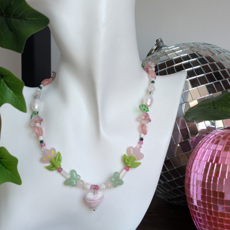 Coliere pietre semiprețioase - Colier fairy garden