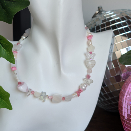 Coliere pietre semiprețioase - Colier pinky promise